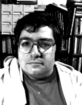 A grayscale GIF of me